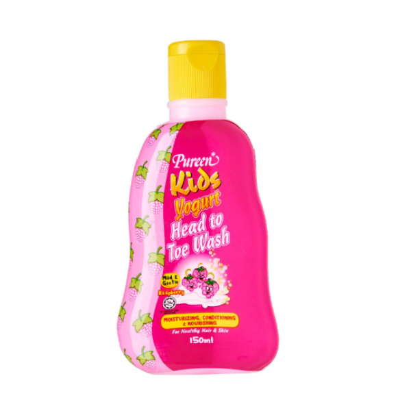 PUREEN KIDS YOGURT HEAD TO TOE WASH RASPBERRY