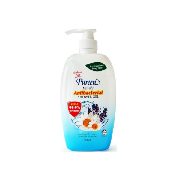 PUREEN FAMILY ANTIBACTERIAL SHOWER GEL 750ML