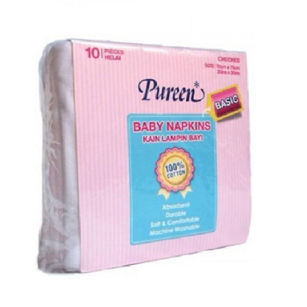 PUREEN NAPKINS CHECKED BASIC NCB06 10'S