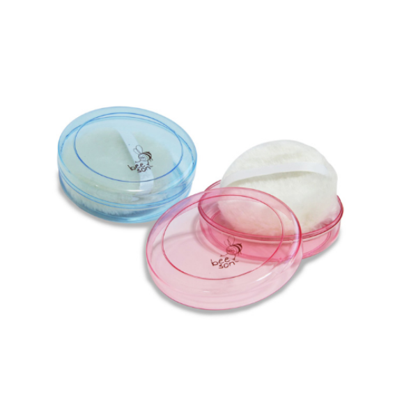 BEE SON POWDER PUFF & CASE ASSORTED 11207