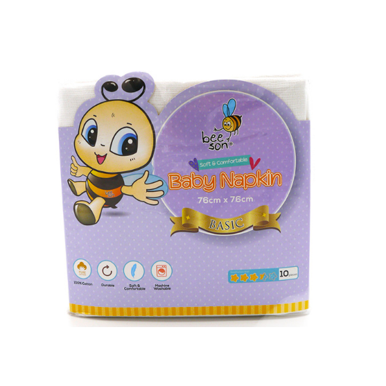 BEE SON BABY NAPKIN BASIC 10911 10'S