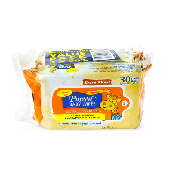 PUREEN BABY WIPES FRAGRANCE FREE