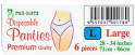PAN-MATE DISPOSABLE PANTIES 6'S