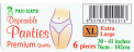 PAN-MATE DISPOSABLE PANTIES 6'S