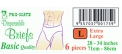 PAN-MATE DISPOSABLE BRIEFS 6'S