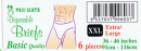 PAN-MATE DISPOSABLE BRIEFS 6'S