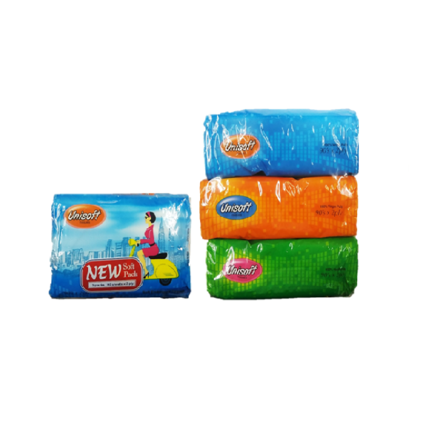 UNISOFT SOFT PACK TISSUE 90'SX3PAC