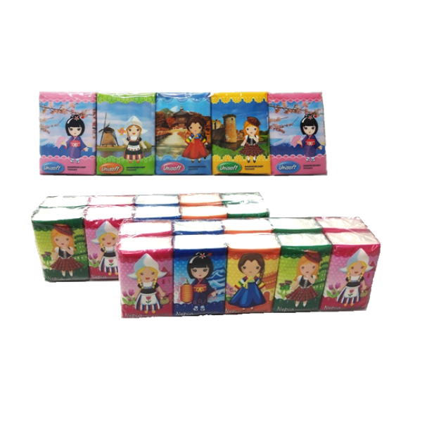 UNISOFT HANKY TISSUE 10'SX10PAC