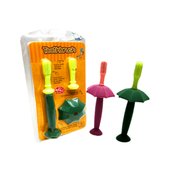 BEE SON TOOTHBRUSH WITH SUCTION CUP ASSORTED 80402