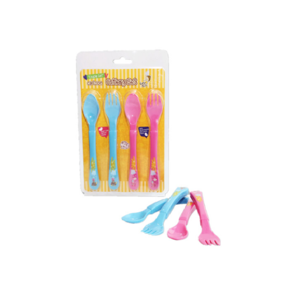 BEE SON CUTLERY SET 4'S ASSORTED 80422