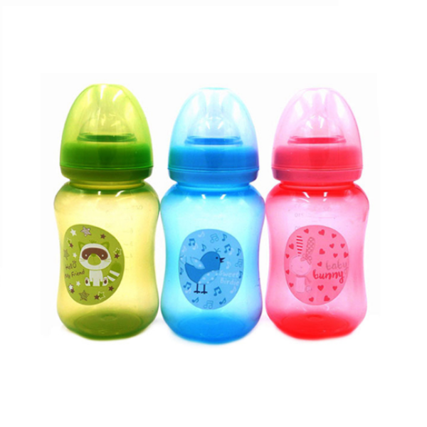 BEE SON WIDE NECK FEEDING BOTTLE ASSORTED 80516 250ML